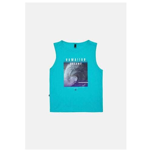 Regata Juvenil Masculina Estampada Azul - HD