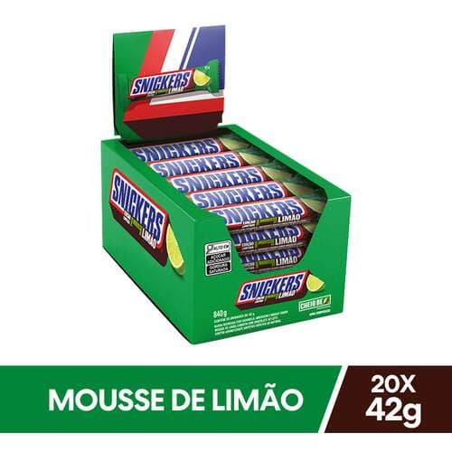 Display de Chocolate Snickers Mousse de Limão 20x42g - Snickers