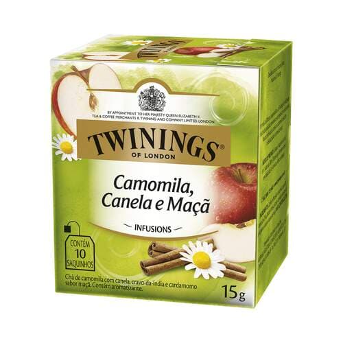Caixa de Chá Camomila, Canela e Maçã 10 Sachês - Twinings